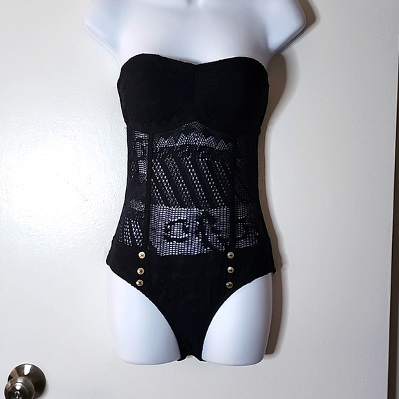Guess Other - GUESS Los Angeles Size Small Strapless Lace One Piece Swimsuit